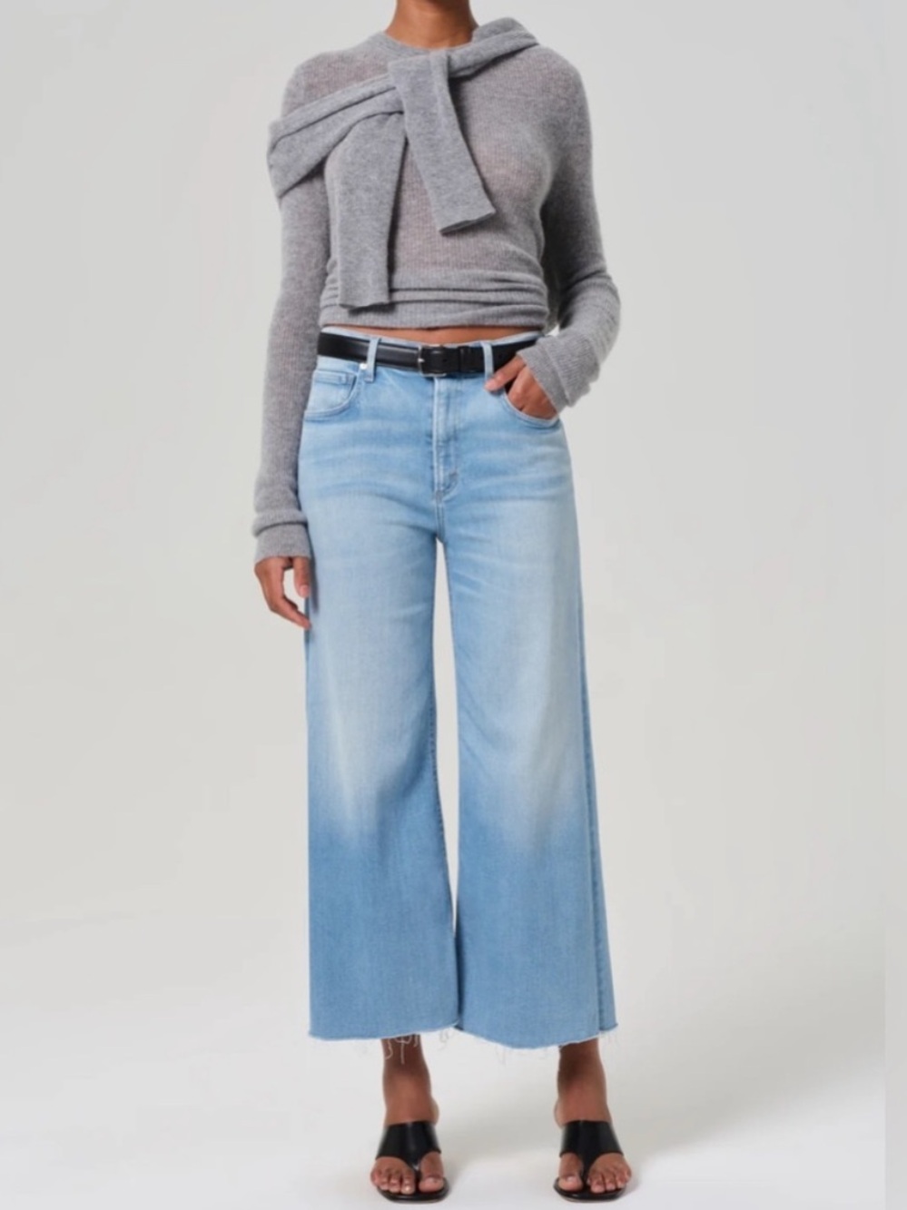 NWOT Citizens of Humanity Lyra Wide Leg Cropped Jeans